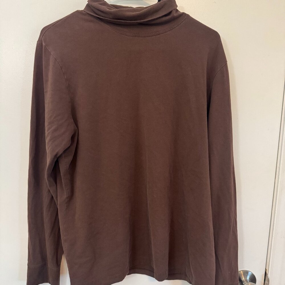 Brown Cherokee Turtleneck Long Sleeve Shirt Size XL
